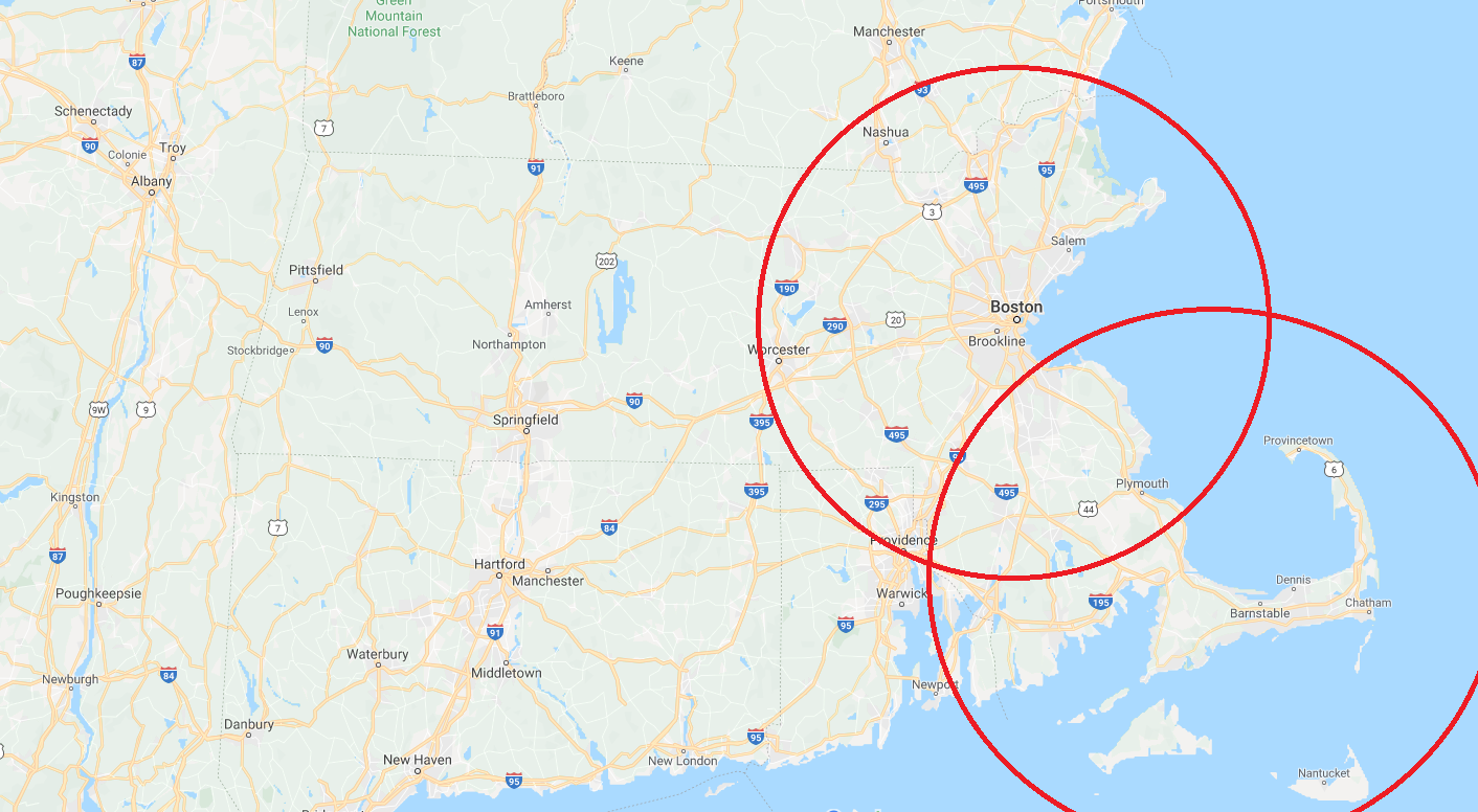 Massachusetts Service Map